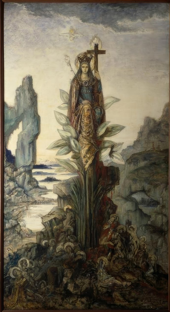 Mystic Flower by Gustave Moreau