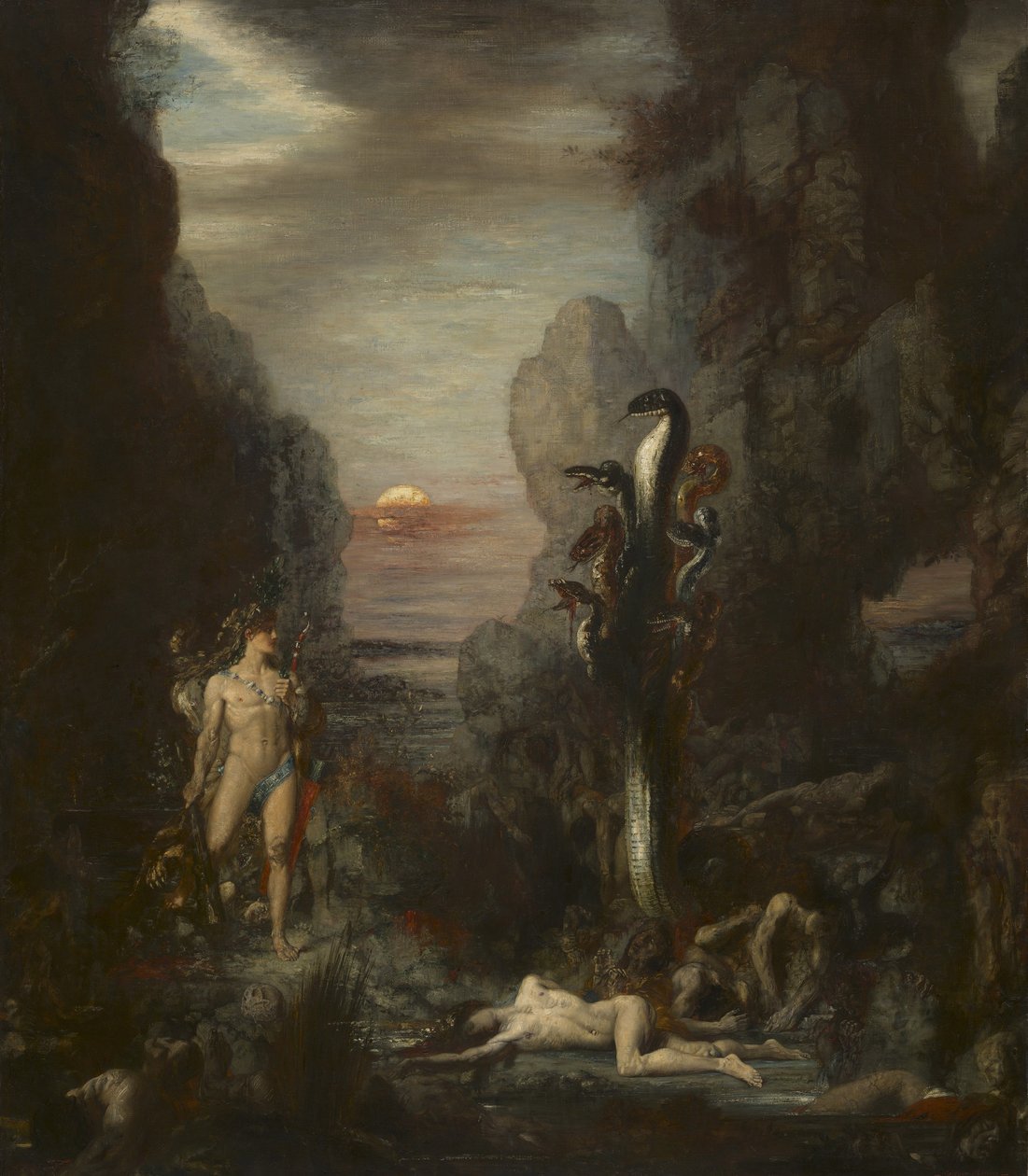 Hercules and the Lernaean Hydra by Gustave Moreau