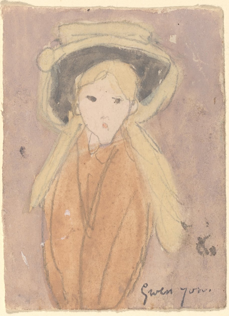 Little Girl with a Large Hat by Gwen John