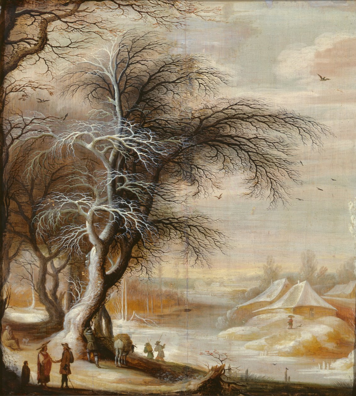 Winter Landscape by Gysbrecht Lytens or Leytens