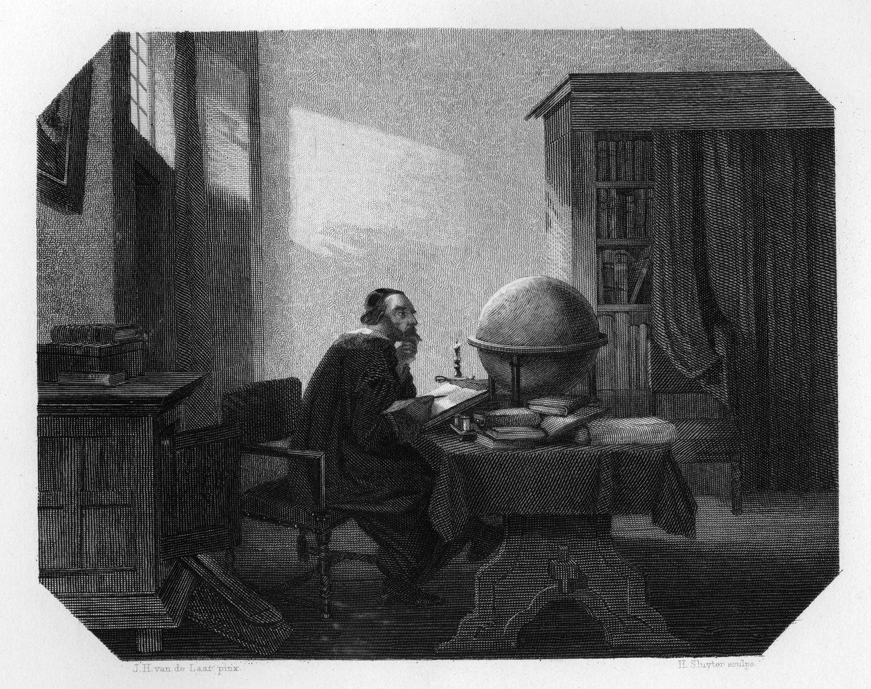 Metius, Dutch Geometer and Astronomer (c1870) by H. Sluyter