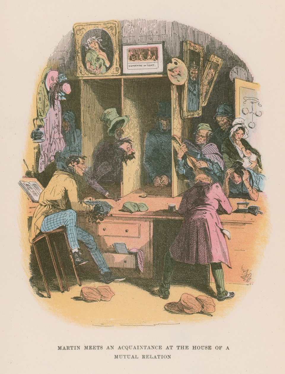 Illustration for Martin Chuzzlewit by Hablot Knight Browne