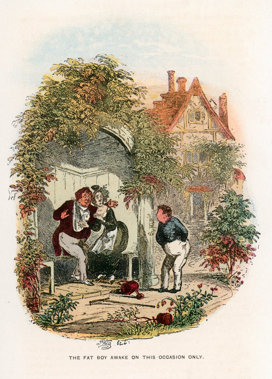 Illustration for the Pickwick Papers by Hablot Knight Browne