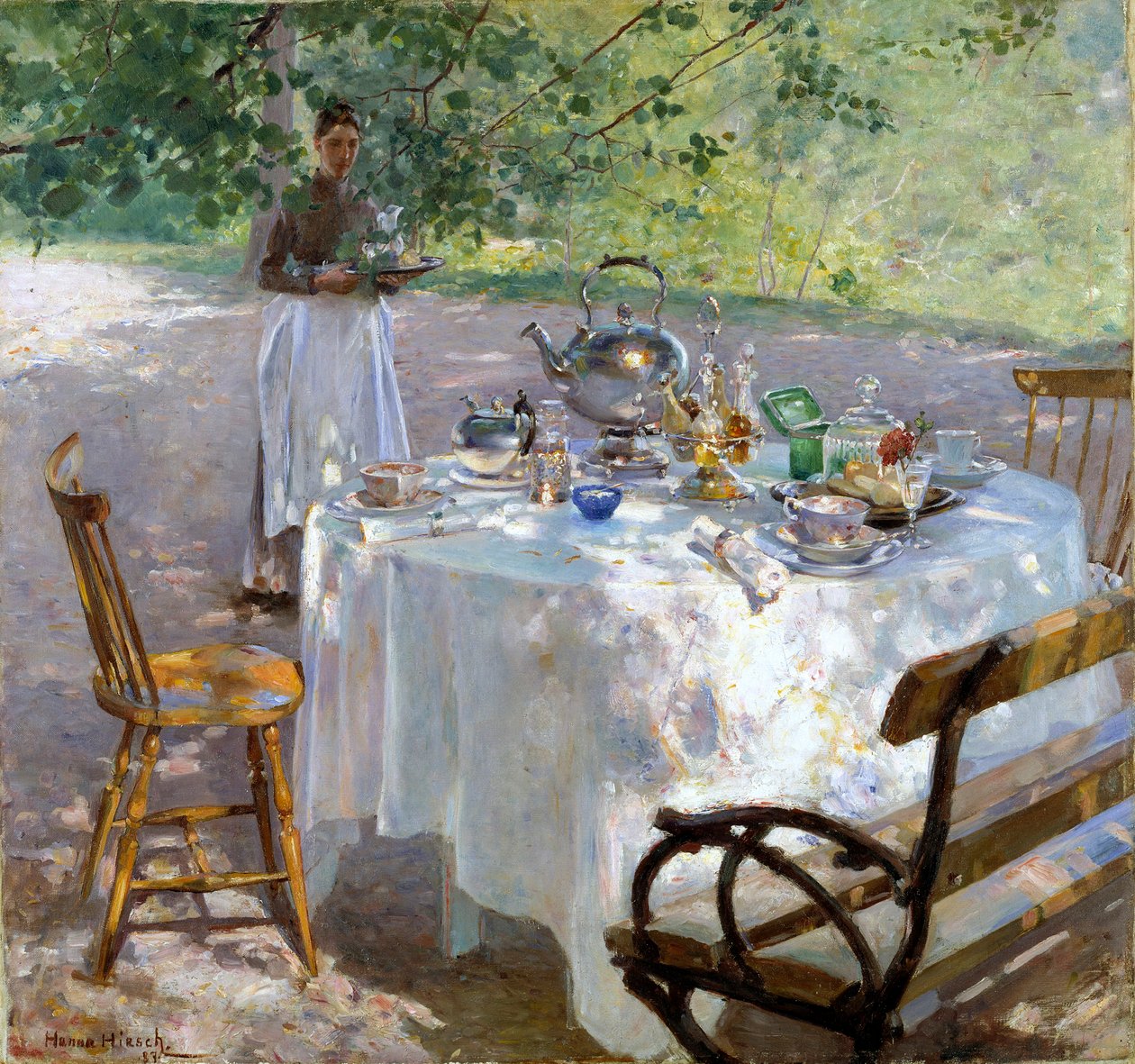 Breakfast Time, 1887 by Hanna Pauli