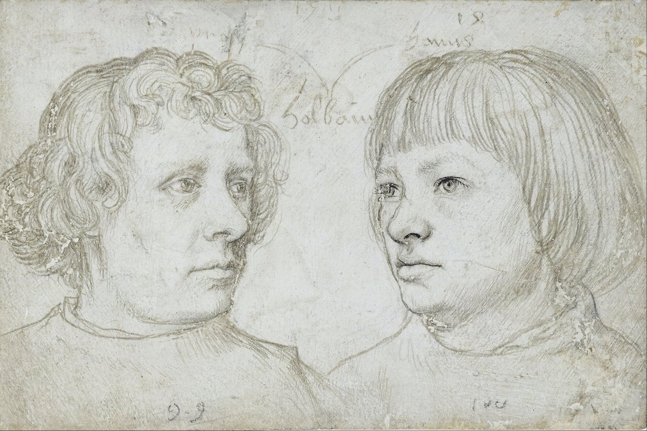 Ambrosius and Hans, the sons of the artist by Hans Holbein the Elder