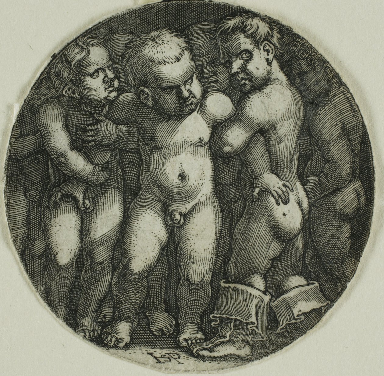 Eight Nude Boys by Hans Sebald Beham