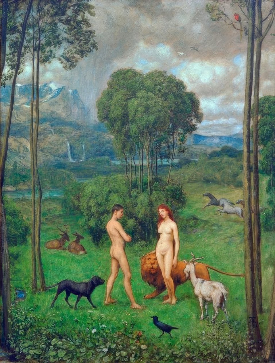 In Paradise by Hans Thoma