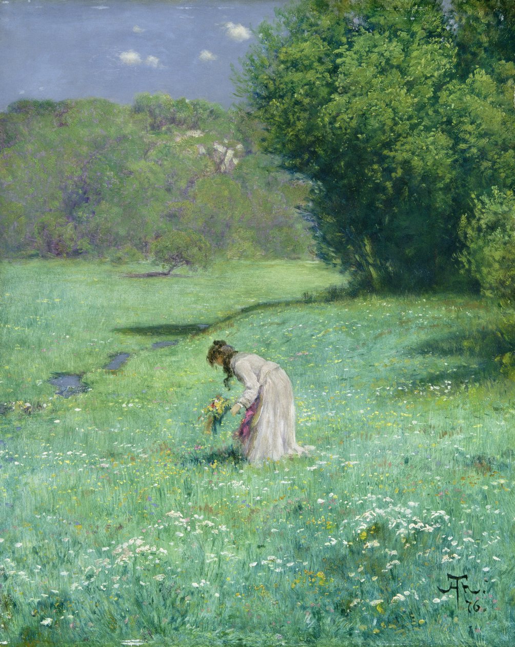 Woodland Meadow, 1876 by Hans Thoma