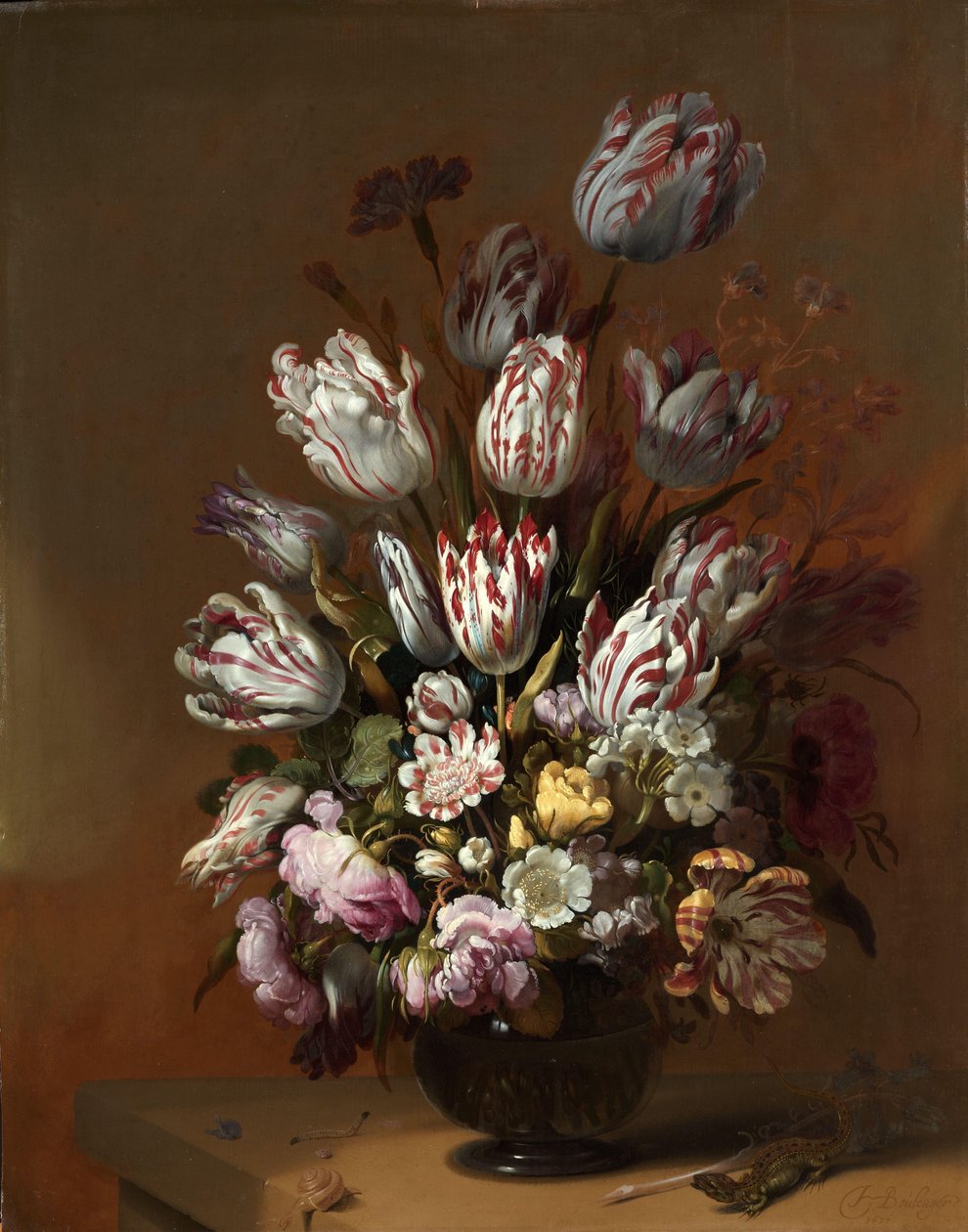 Floral Still Life by Hans Bollongier
