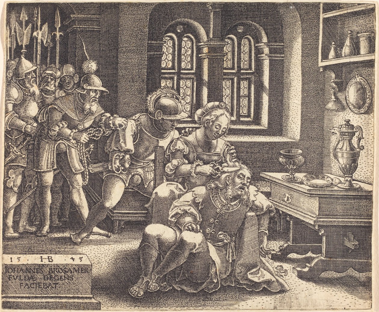 Samson and Delilah by Hans Brosamer