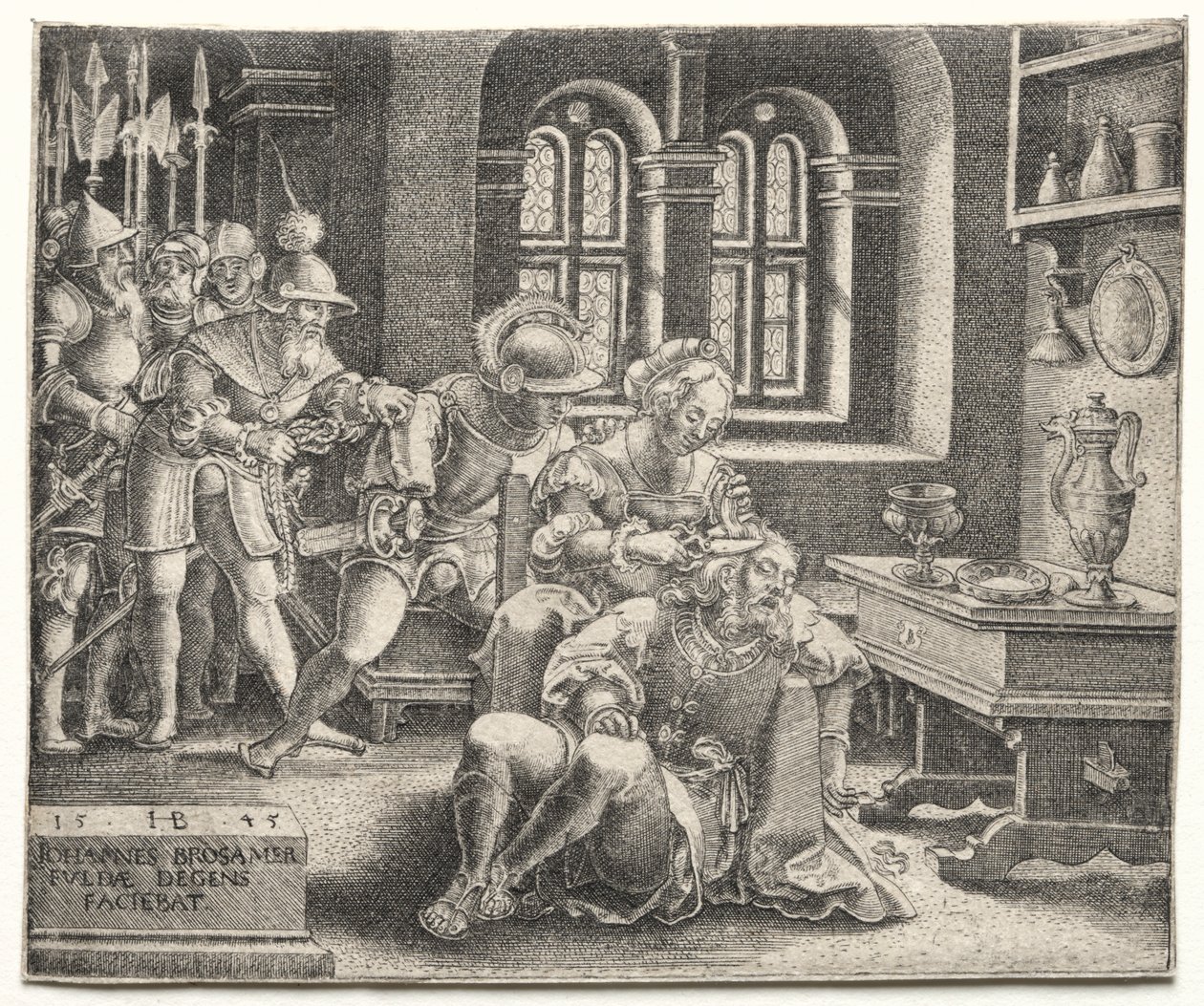 Samson and Delilah by Hans Brosamer