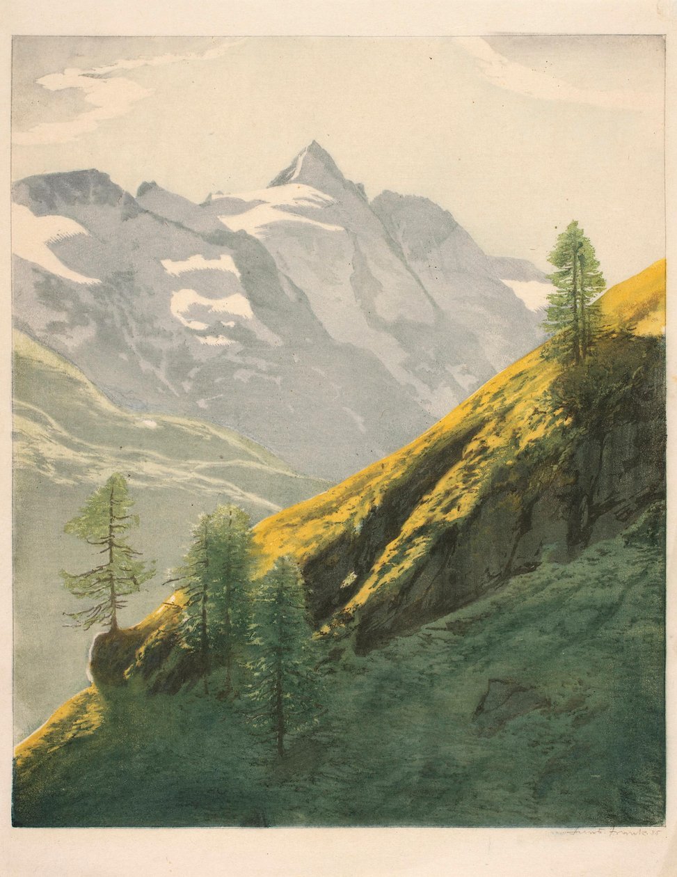 Mountain Landscape by Hans Frank