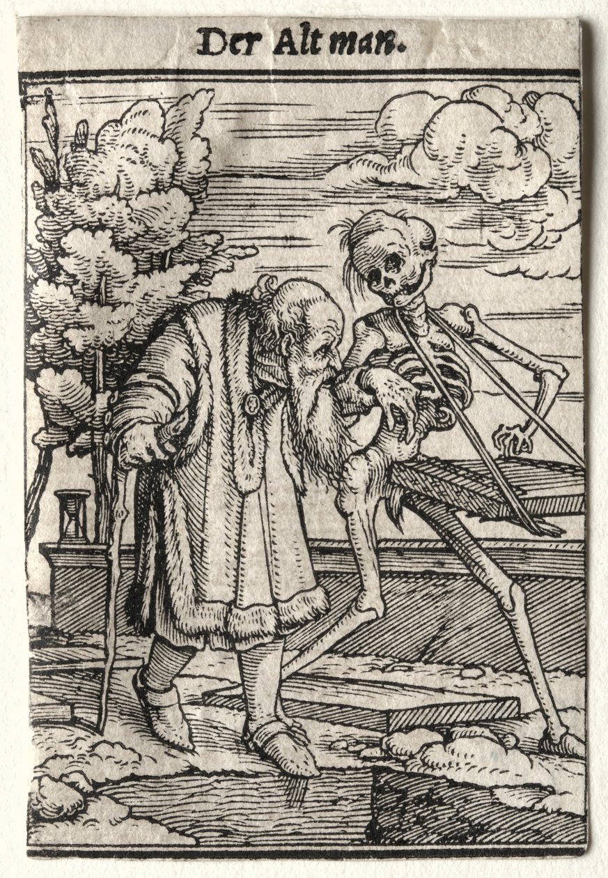 Dance of Death: The Old Man by Hans Holbein