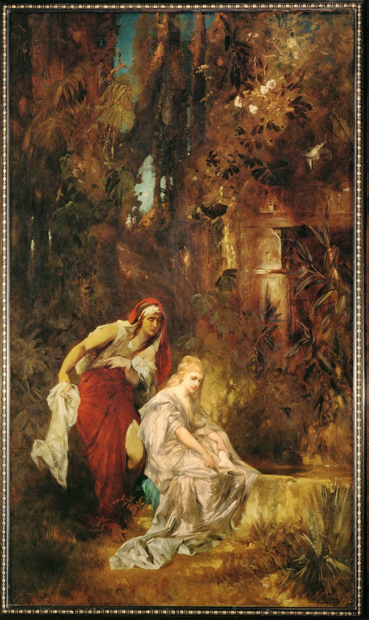 Sleeping Snow White by Hans Makart