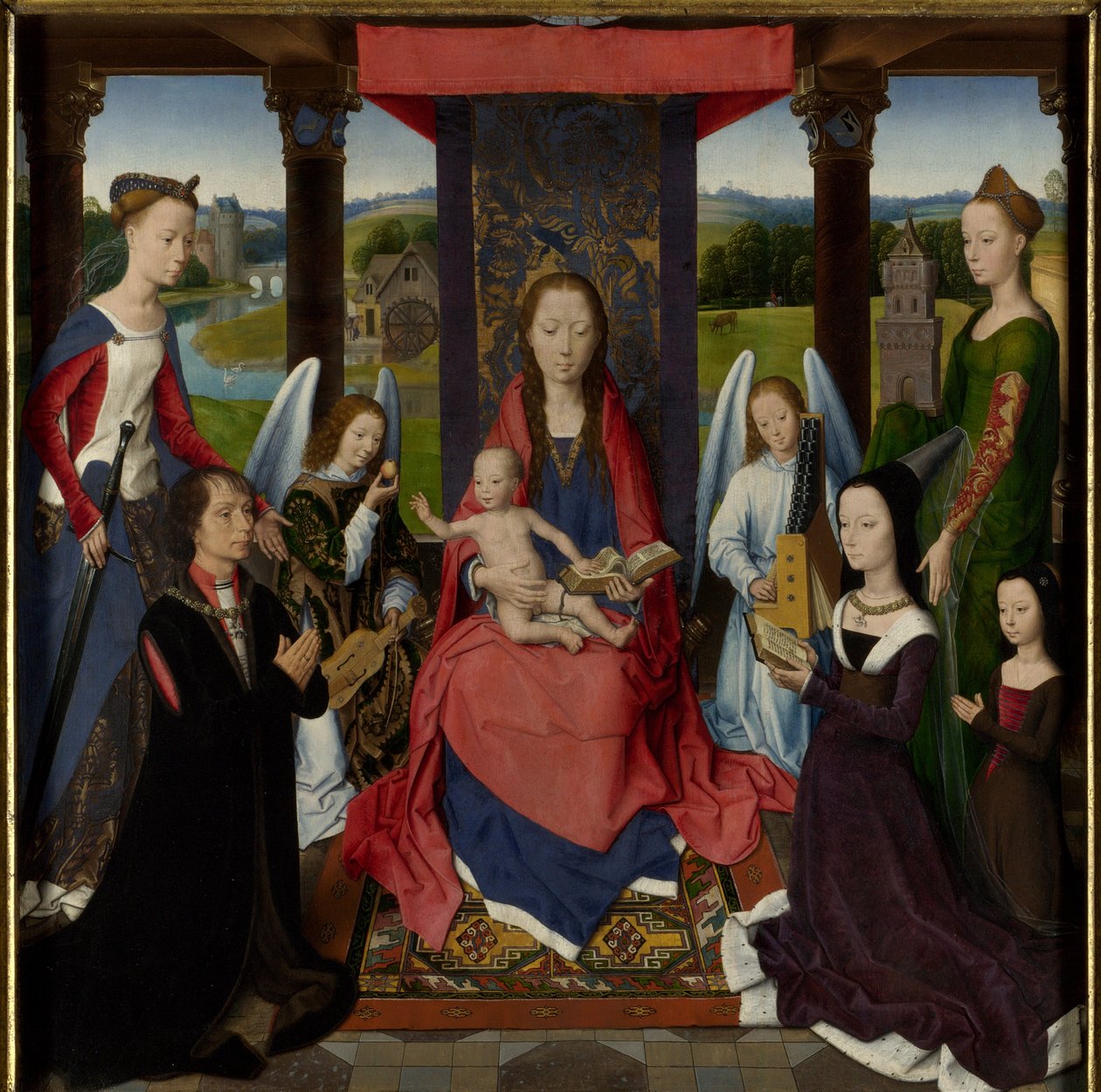 The Donne Triptych by Hans Memling