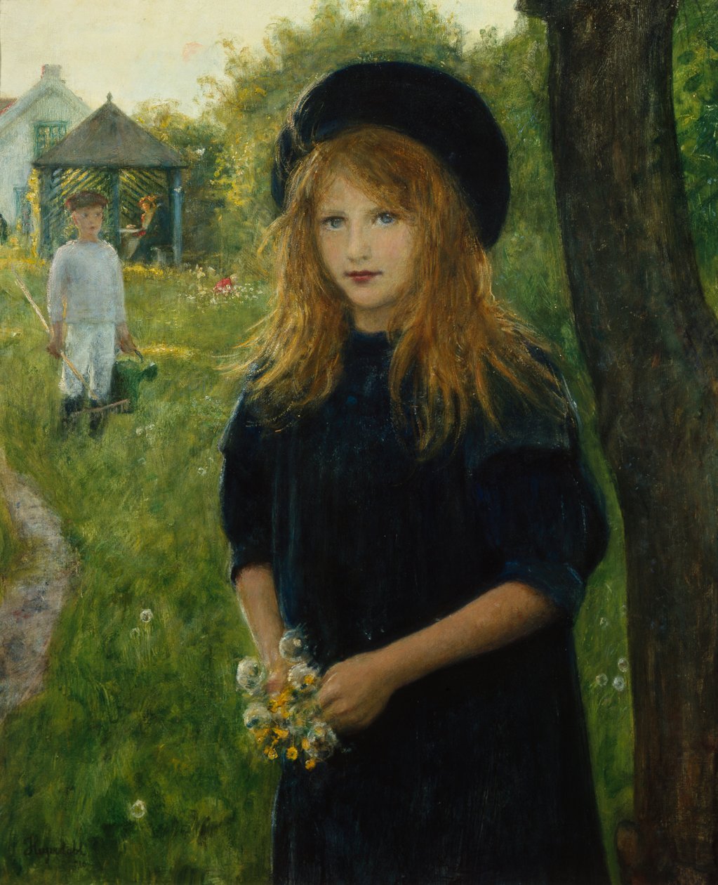 Girl Portrait by Hans Olaf Heyerdahl
