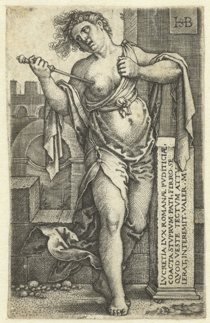 Death of Lucretia by Hans Sebald Beham