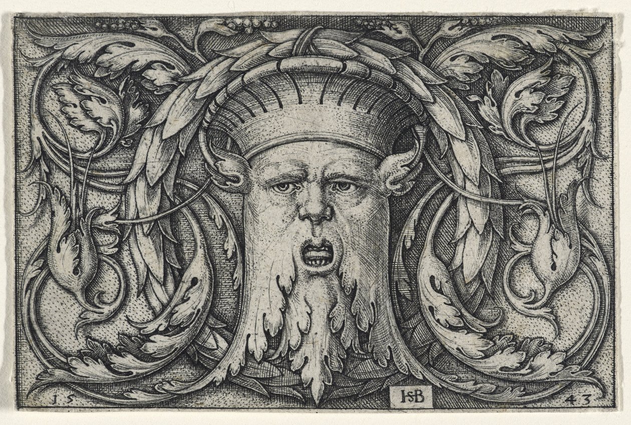 Mascaron, 1543 by Hans Sebald Beham
