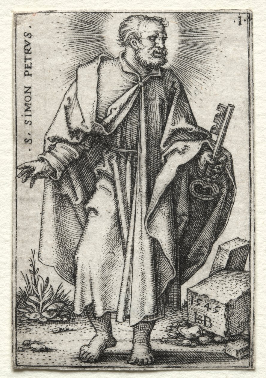 St. Simon Peter by Hans Sebald Beham