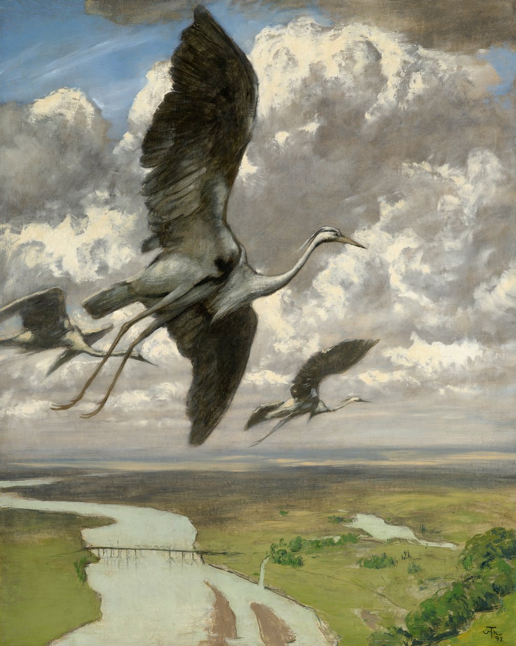 Wondrous Birds by Hans Thoma