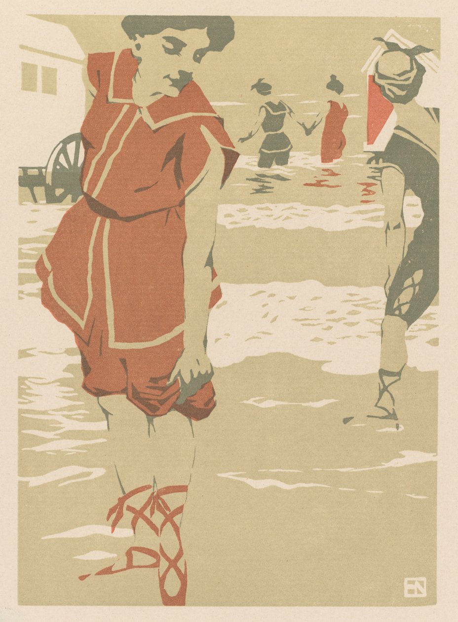 Bathers, c.1900 by Hans von Newmann