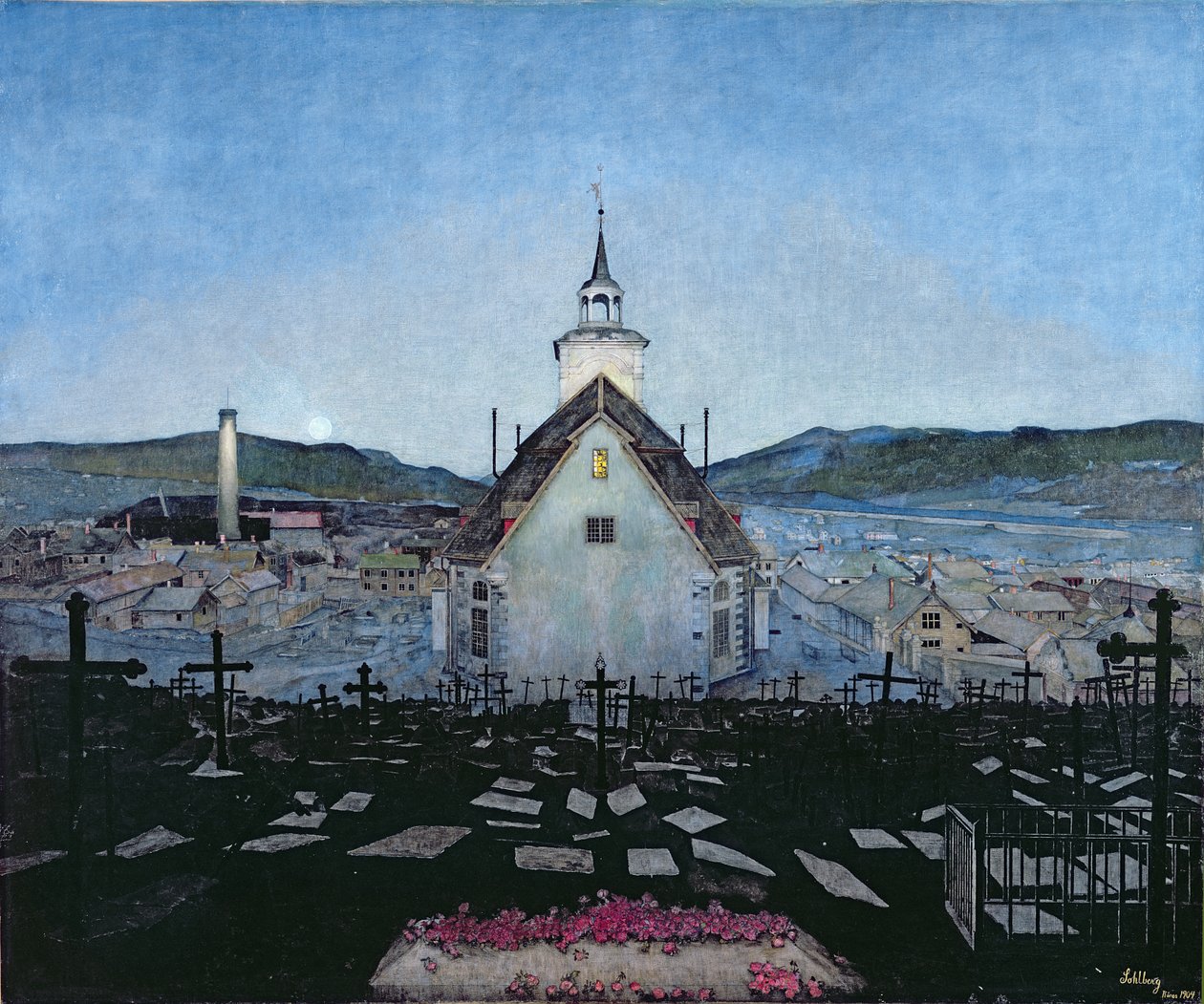 Night by Harald Oscar Sohlberg