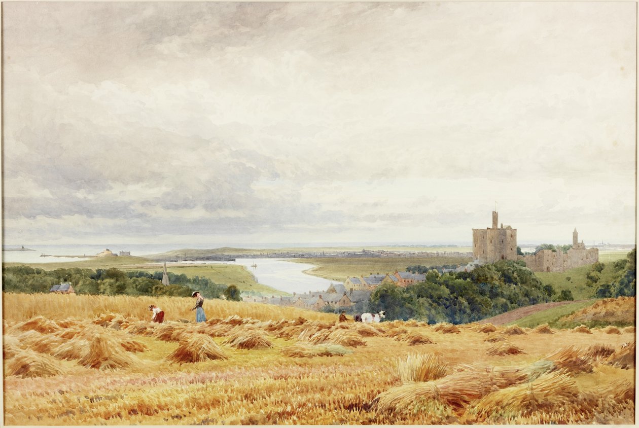 Warkworth Castle by Harold Palmer