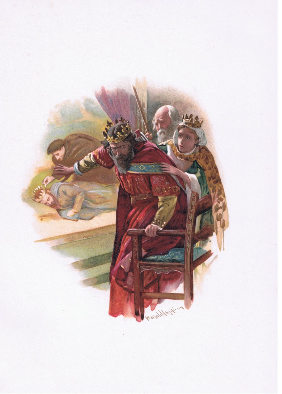 Queen Gertrude, illustration from Hamlet by Harold Copping