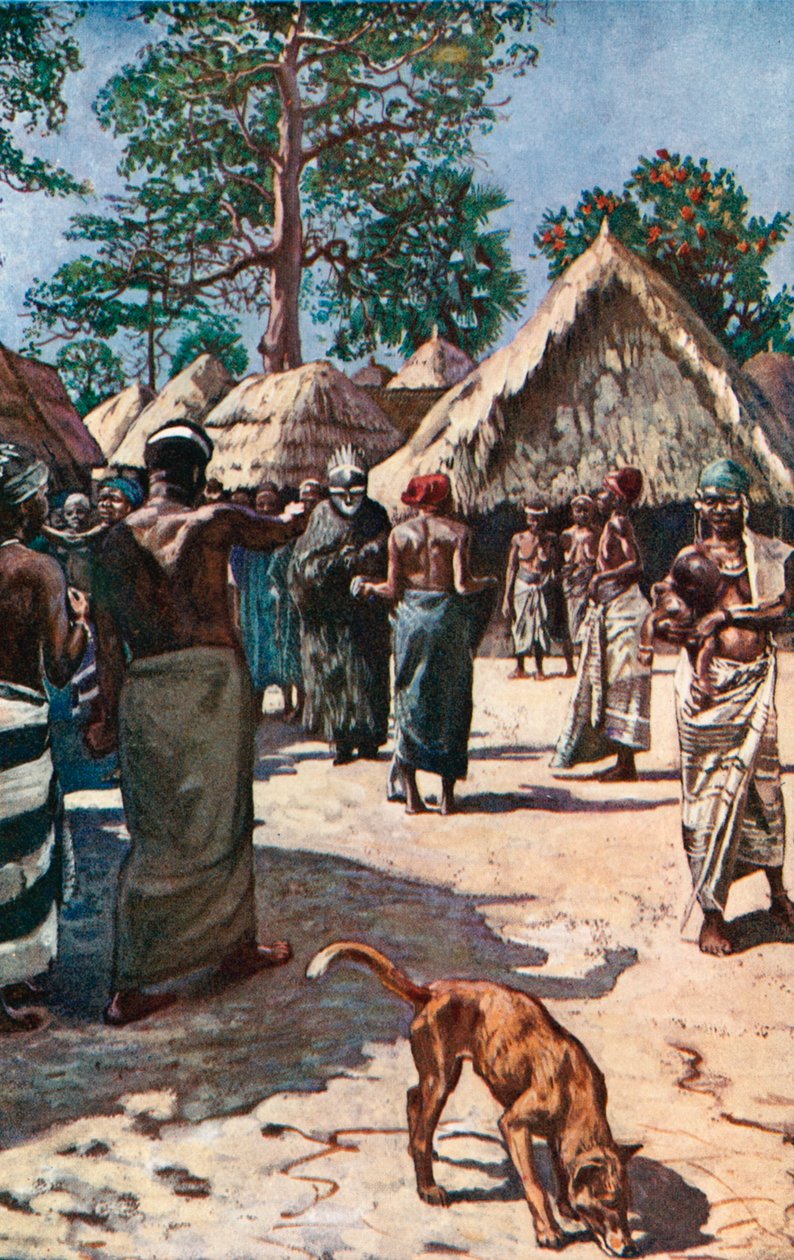 The Devil Visiting a Mandingo Town by Harry Hamilton Johnston