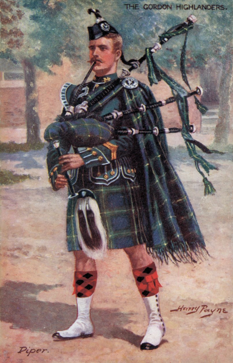 The Gordon Highlanders, Piper by Harry Payne