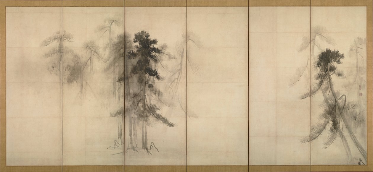 Pine Trees by Hasegawa Tohaku