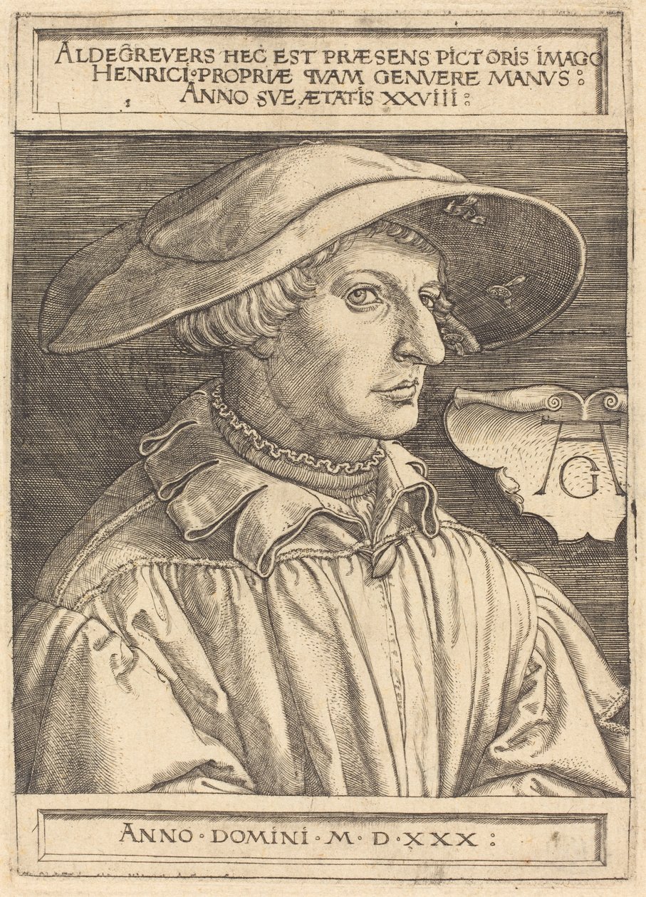 Self-Portrait by Heinrich Aldegrever