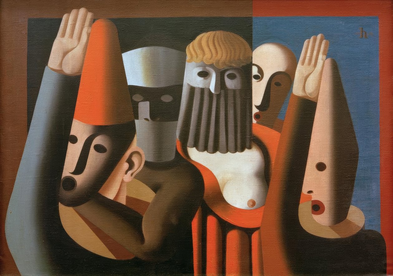 Masks by Heinrich Hoerle