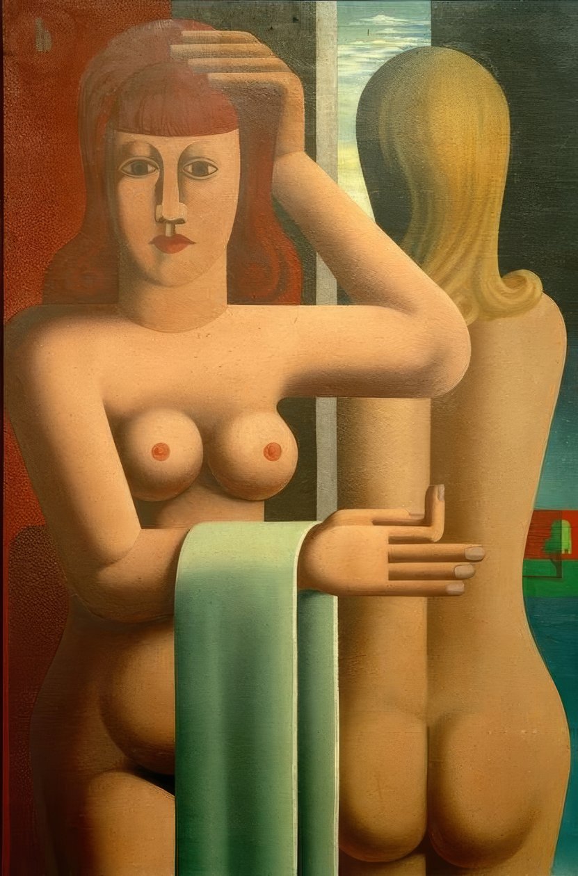 Two Women by Heinrich Hoerle