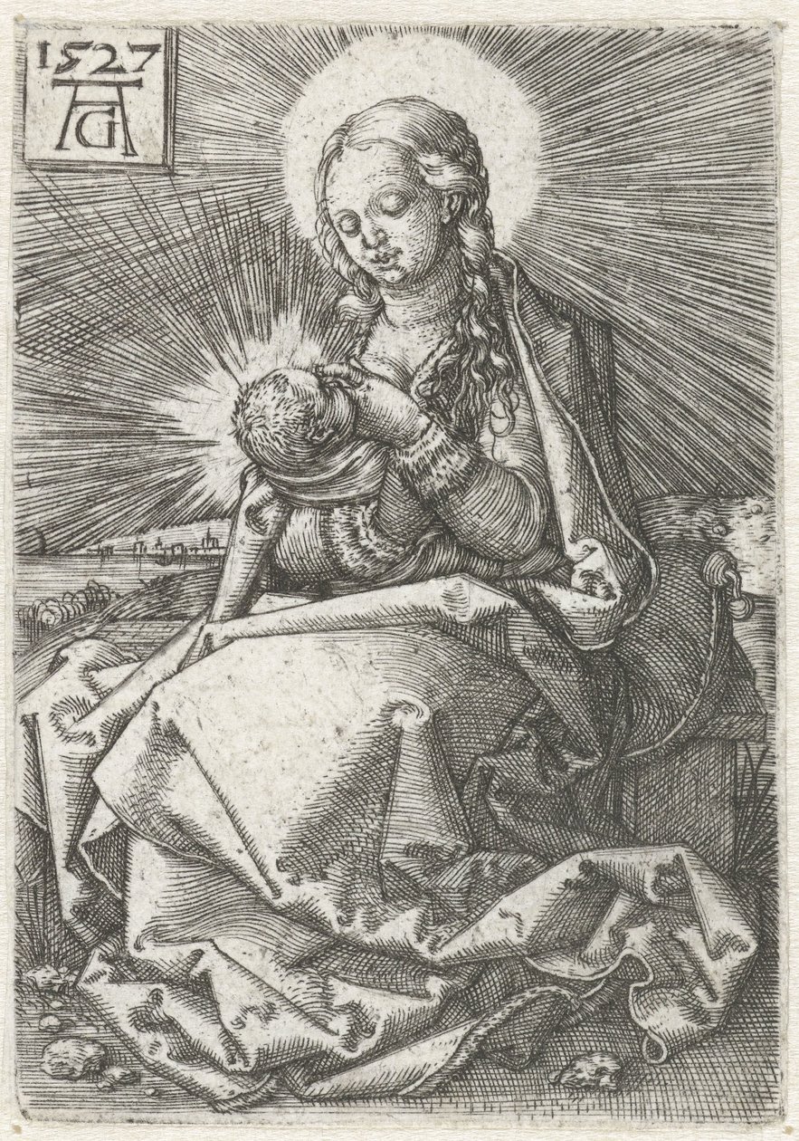 Madonna with Child at the Breast by Heinrich Aldegrever