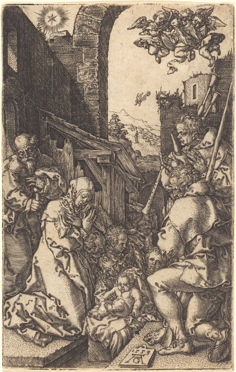 The Nativity, 1553 by Heinrich Aldegrever