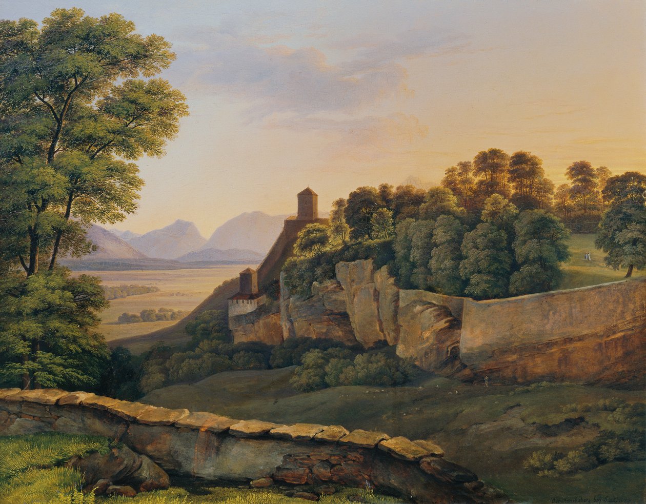 The Mönchsberg near Salzburg by Heinrich Reinhold