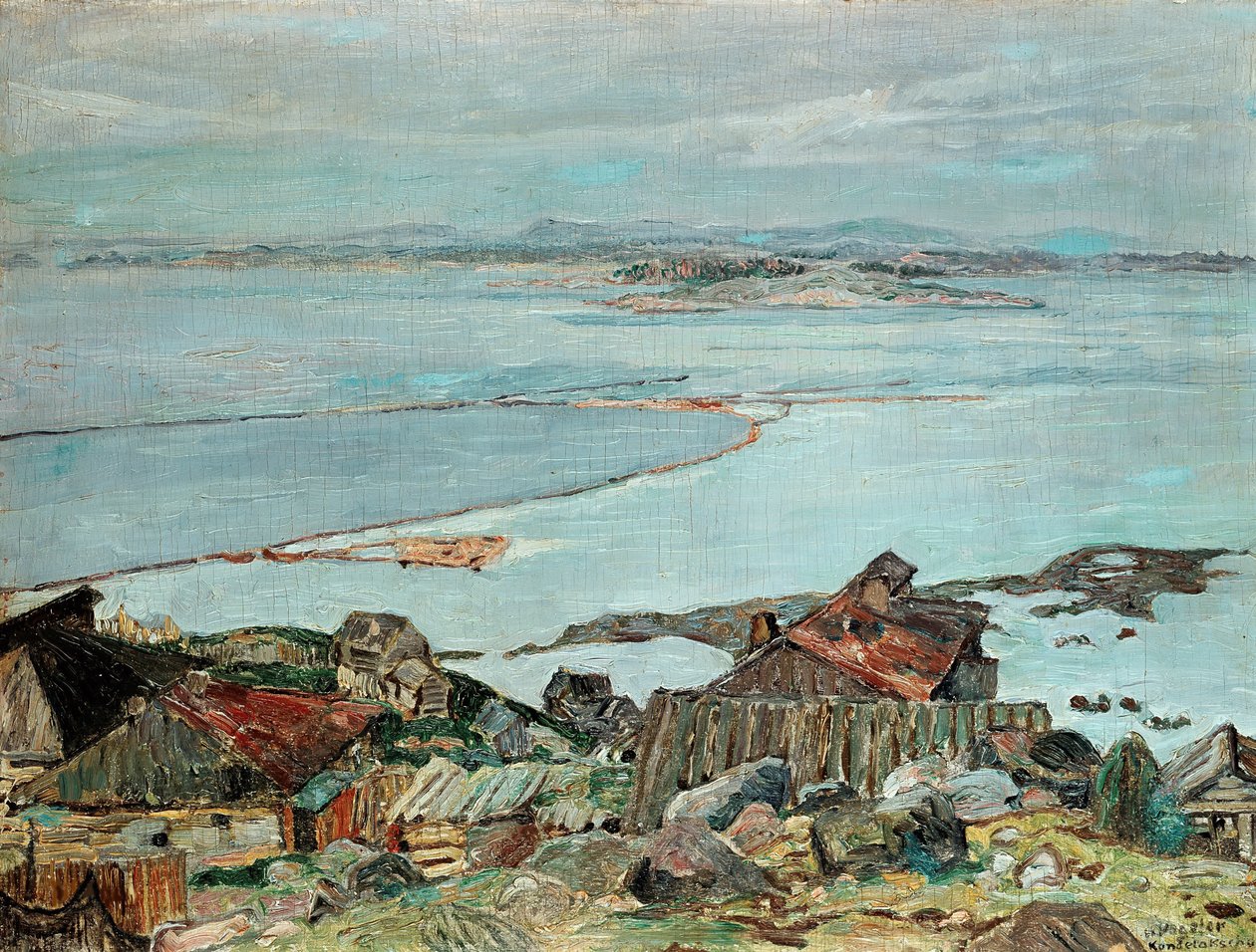 Kandalaksha, 1925 by Heinrich Vogeler