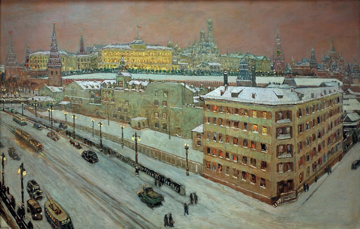 Moscow at Night by Heinrich Vogeler