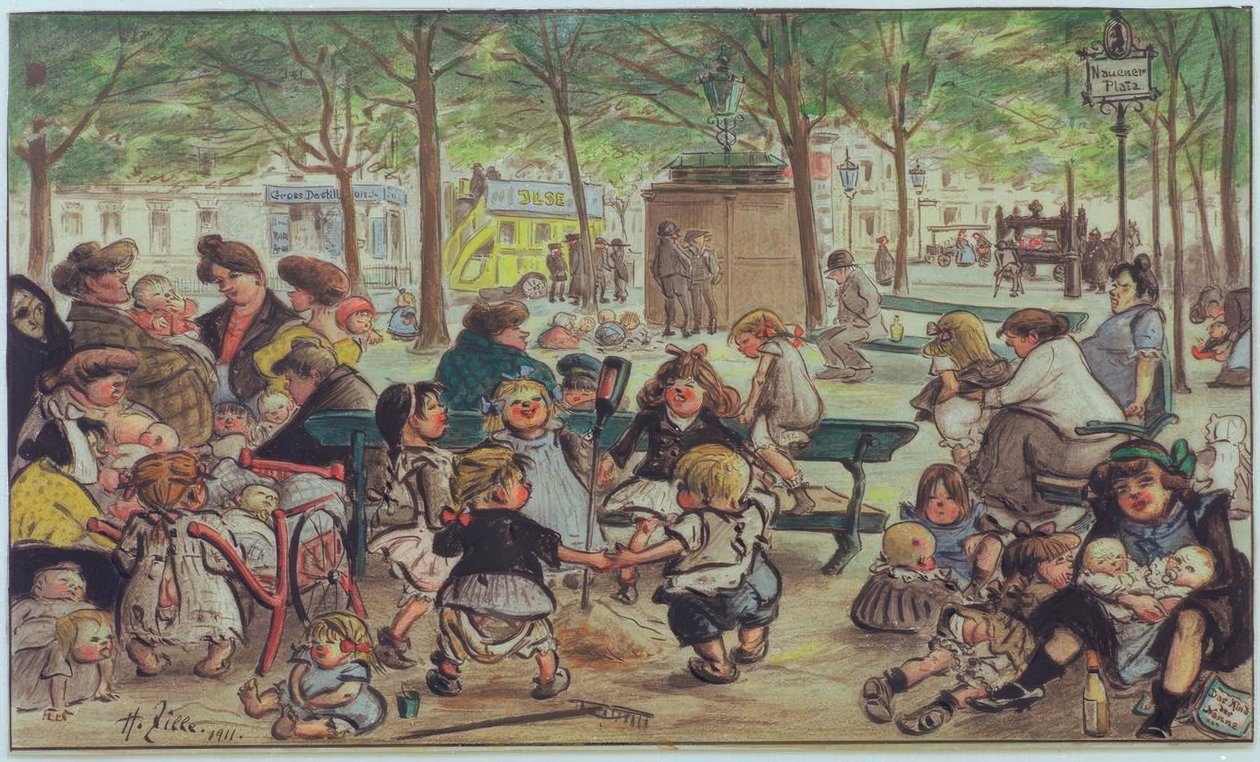 Nauener Park by Heinrich Zille