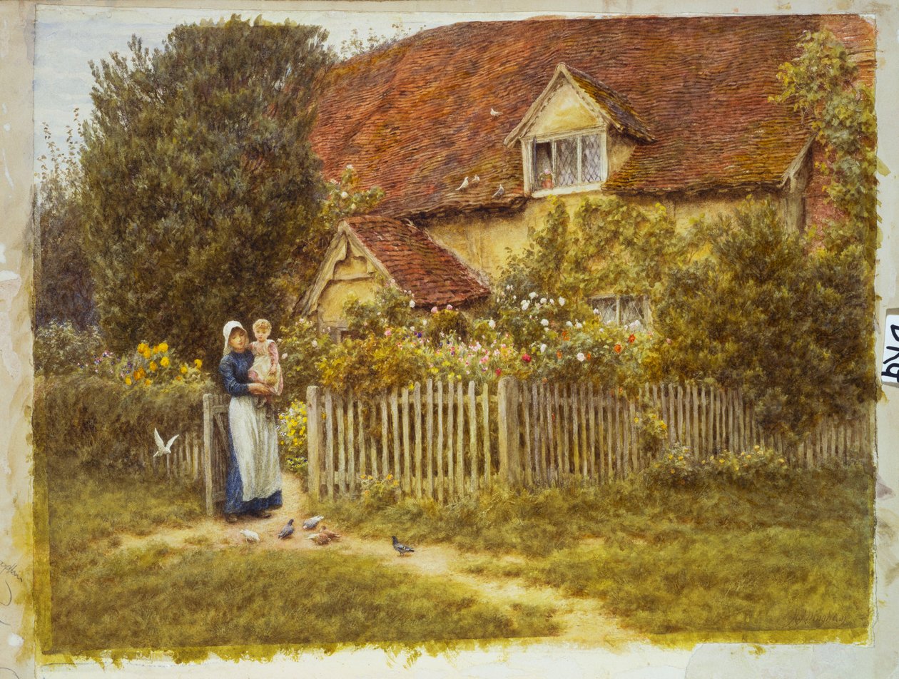 East End Farm, Moss Lane, Pinner by Helen Allingham