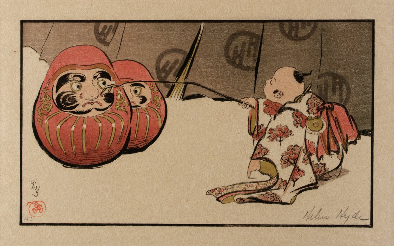 Teasing the Daruma by Helen Hyde