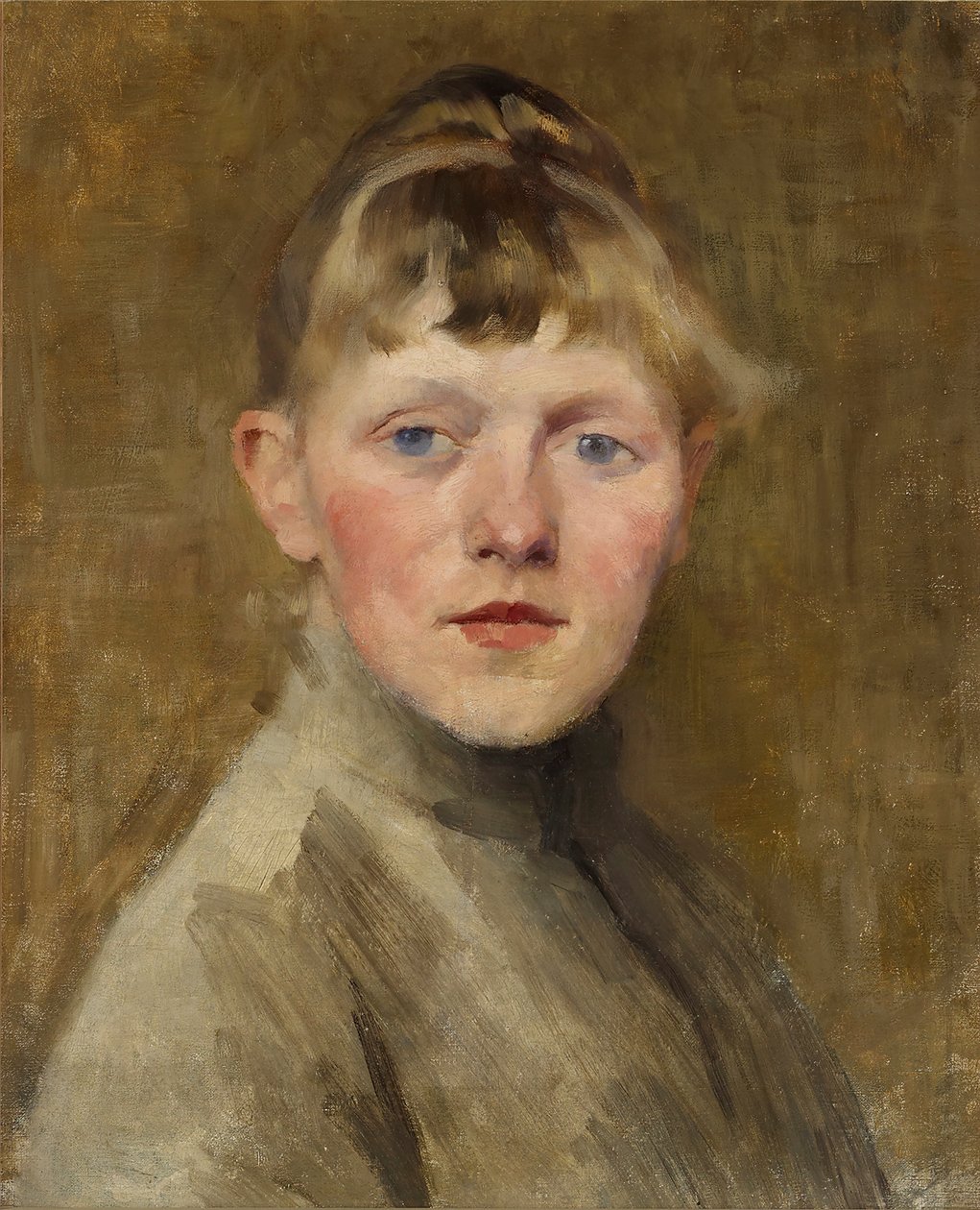 Self-Portrait, 1884-1885 by Helene Schjerfbeck