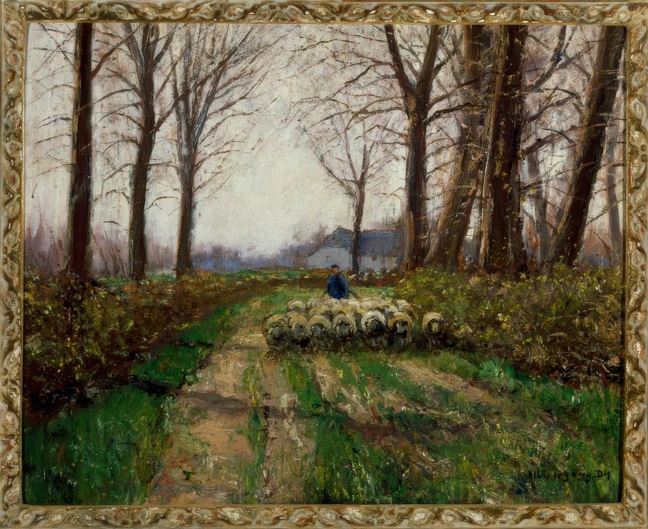 Sheep Herd by Helmuth Liesegang