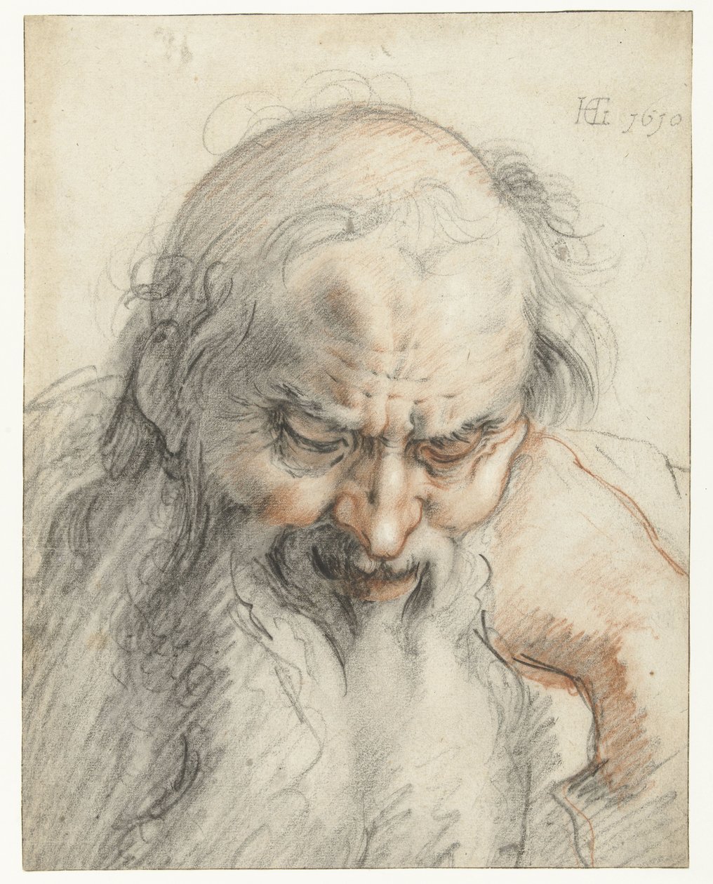 Bust of an Old Man by Hendrick Goltzius