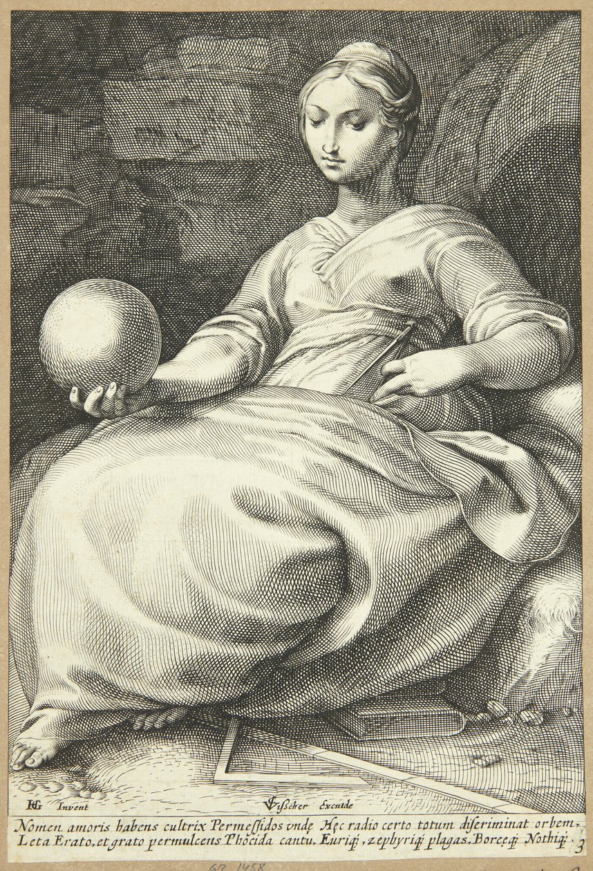 Erato by Hendrick Goltzius