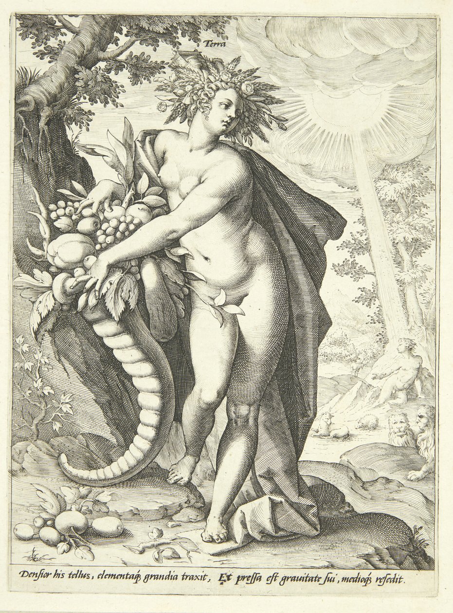 Earth (Terra) by Hendrick Goltzius