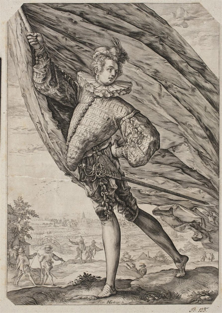 The Great Standard-Bearer by Hendrick Goltzius