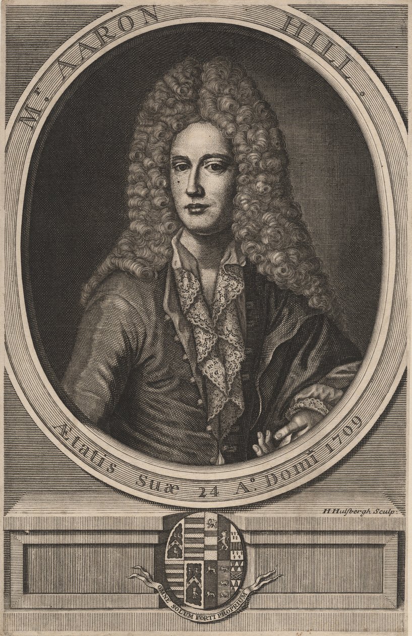 Aaron Hill, 1709 by Hendrick Hulsberg