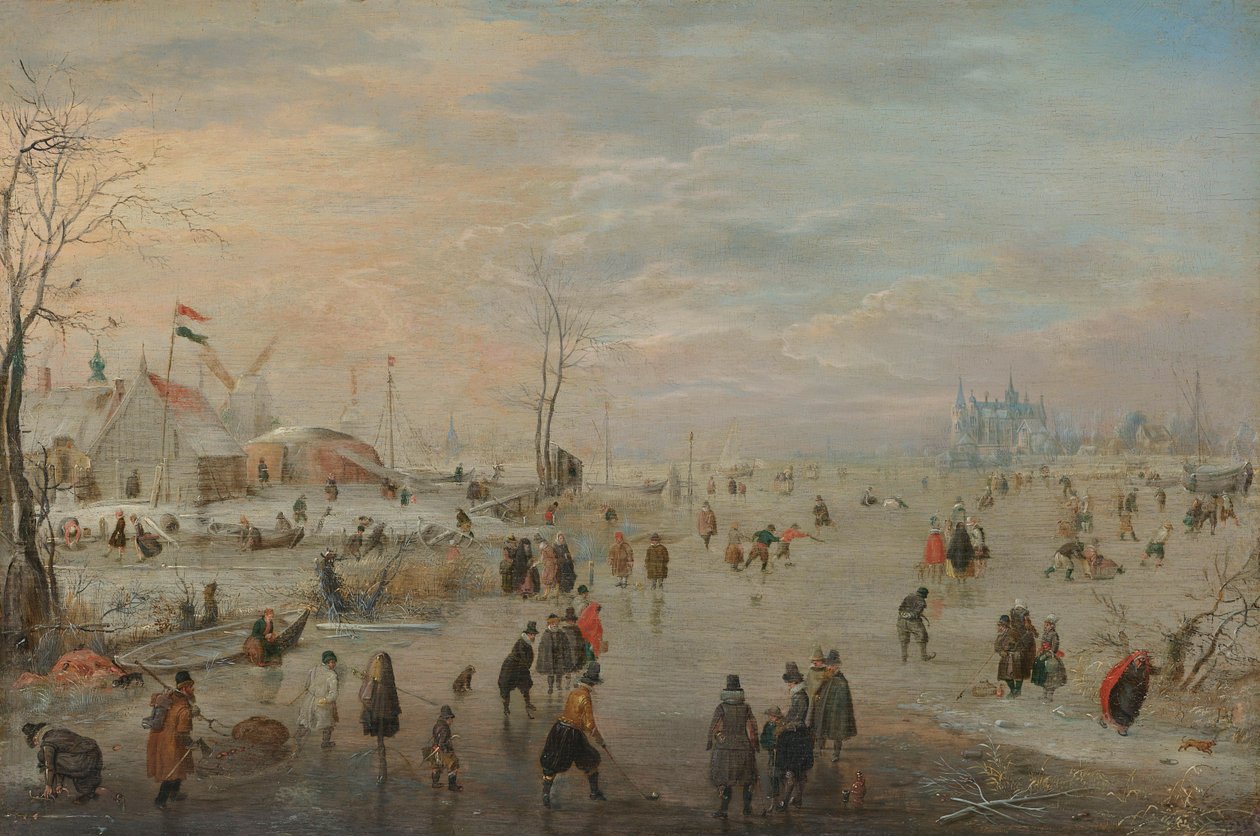 Enjoying the Ice by Hendrik Avercamp